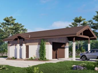 Гараж с навесом